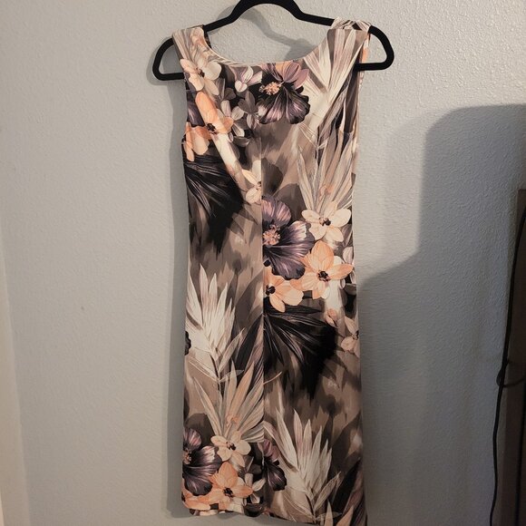 Connected Apparel Floral Sheath Dress - Picture 3 of 3